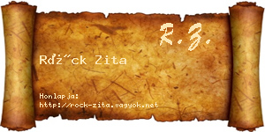Röck Zita névjegykártya